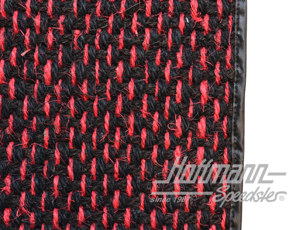 Floor mats, coco, 8.72-, red/black                                                                  