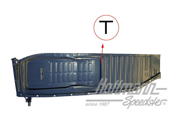 Floor panel, complete, 8.70-7.72, right | 112 701 062 N | 050-1332