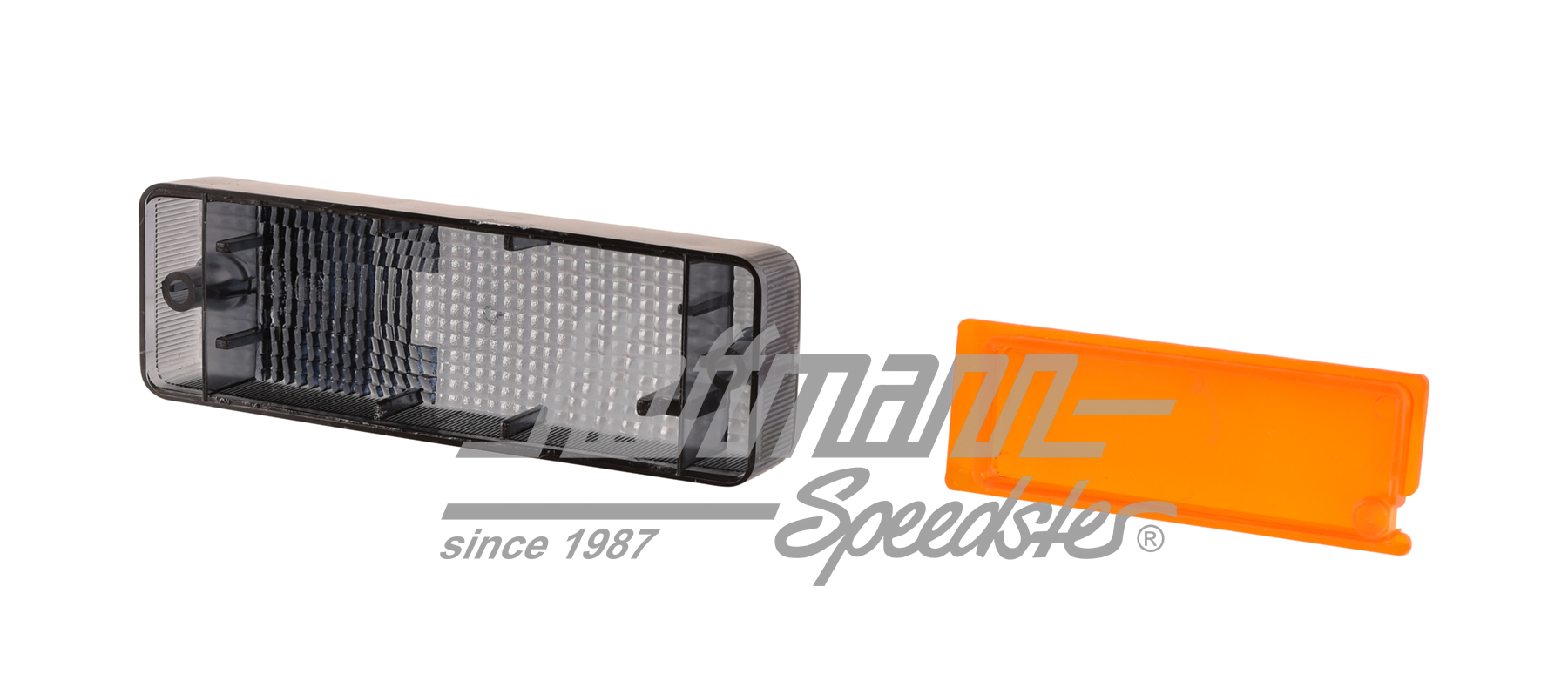 Turn-indicator lens, Golf 1 Convertible, 88-93, black                                               