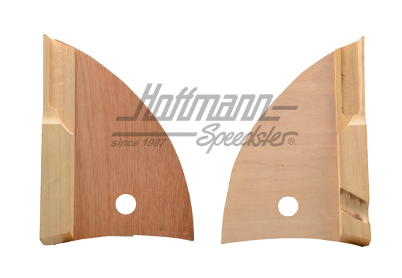 Hinge covers, wood, 8.55-7.65                                                                       