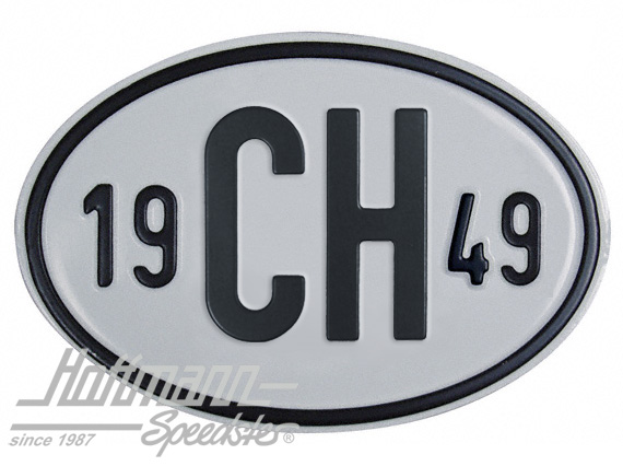 Nationality plate "CH", alu, with year 1949 |  | 020-2401-49
