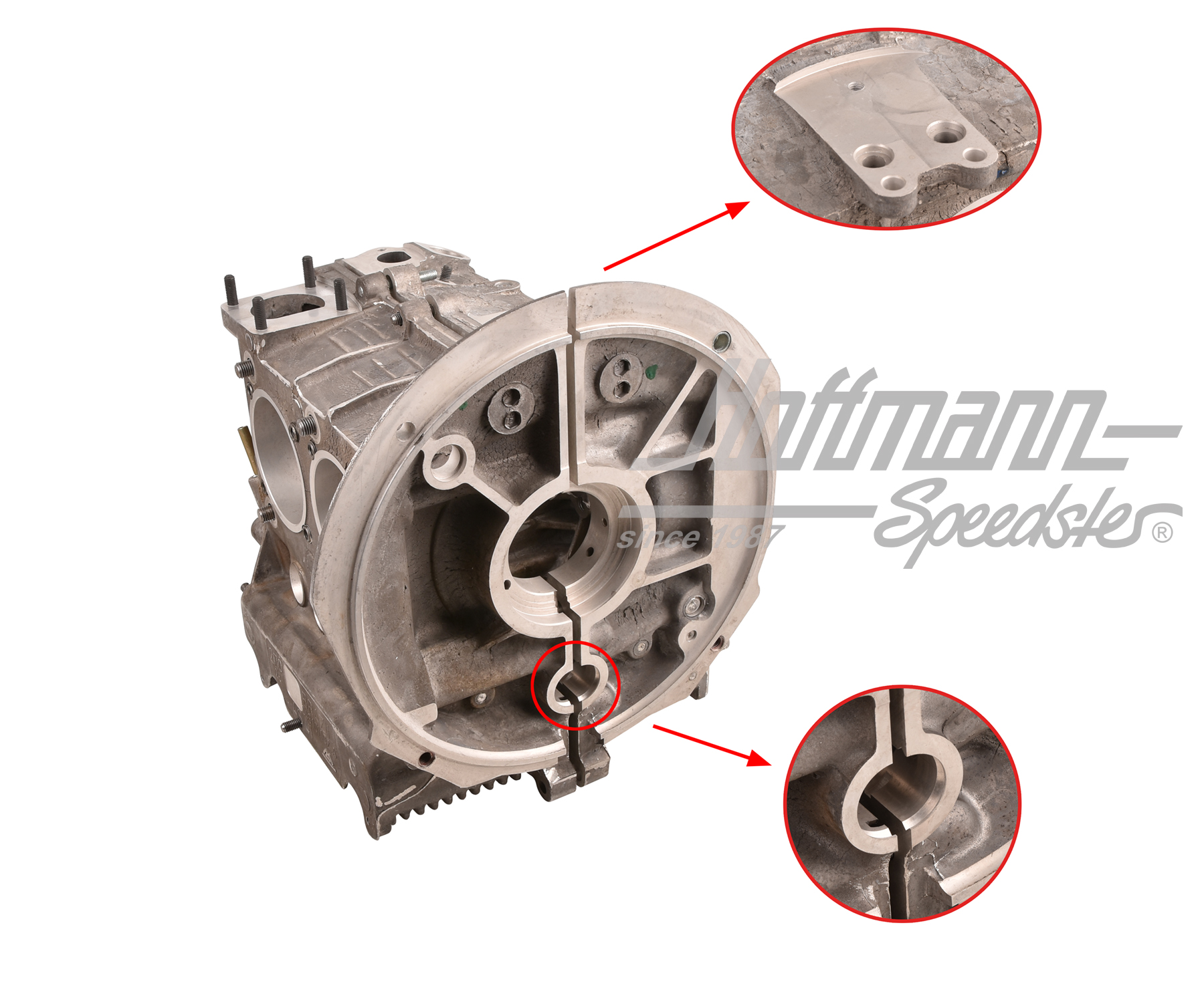 Crank case, standard, 1.3-1.6, AS41 | 043 101 025 A41 | 010-0003