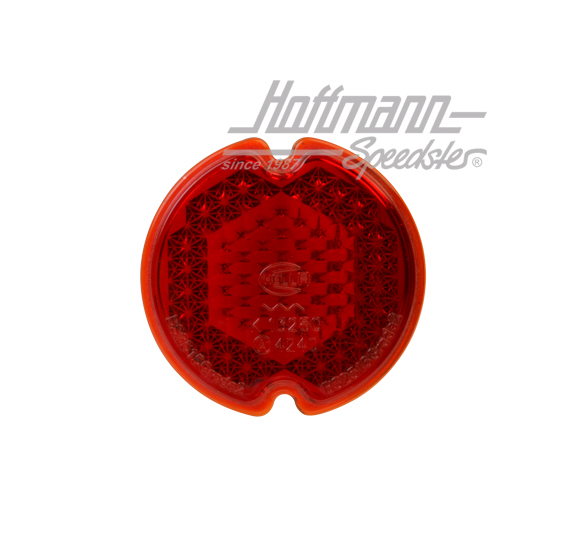 Tail-light lens, 5.58-7.61, red, Hella (glass) | 211 945 241 A | 086-1948-20