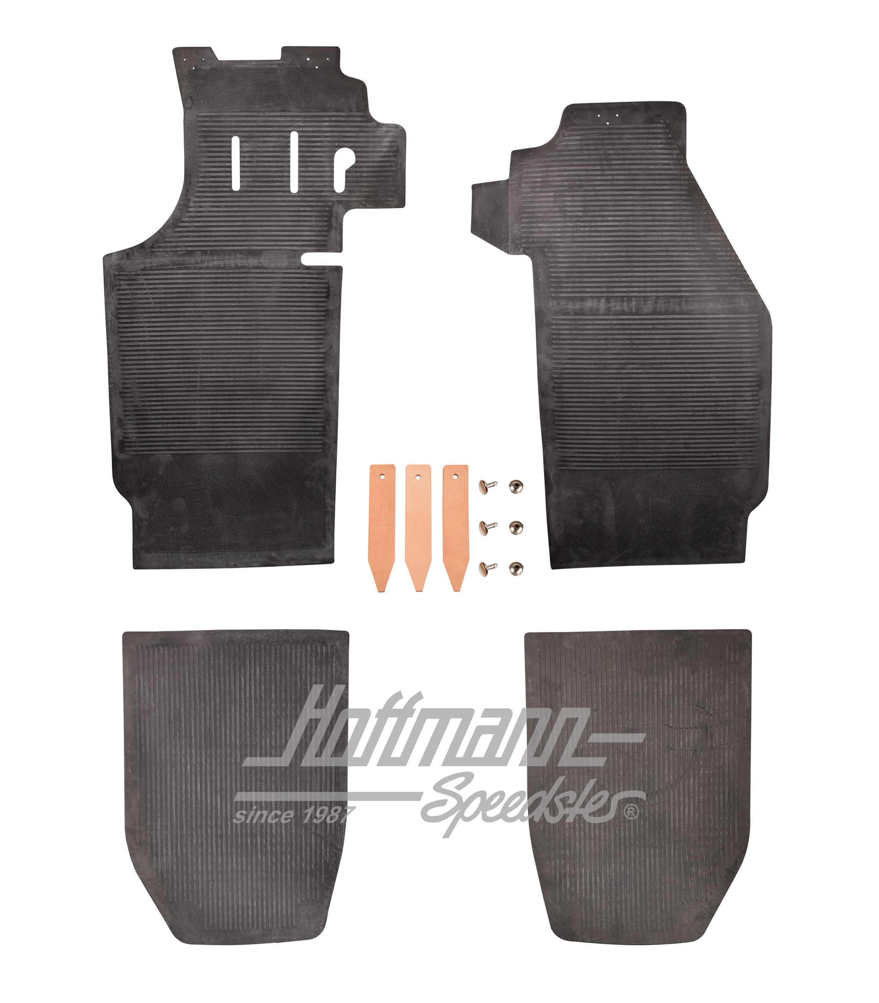 Rubber mat set, black, 4-pieces, 65-73 | 902 551 011 20 | 512-4110