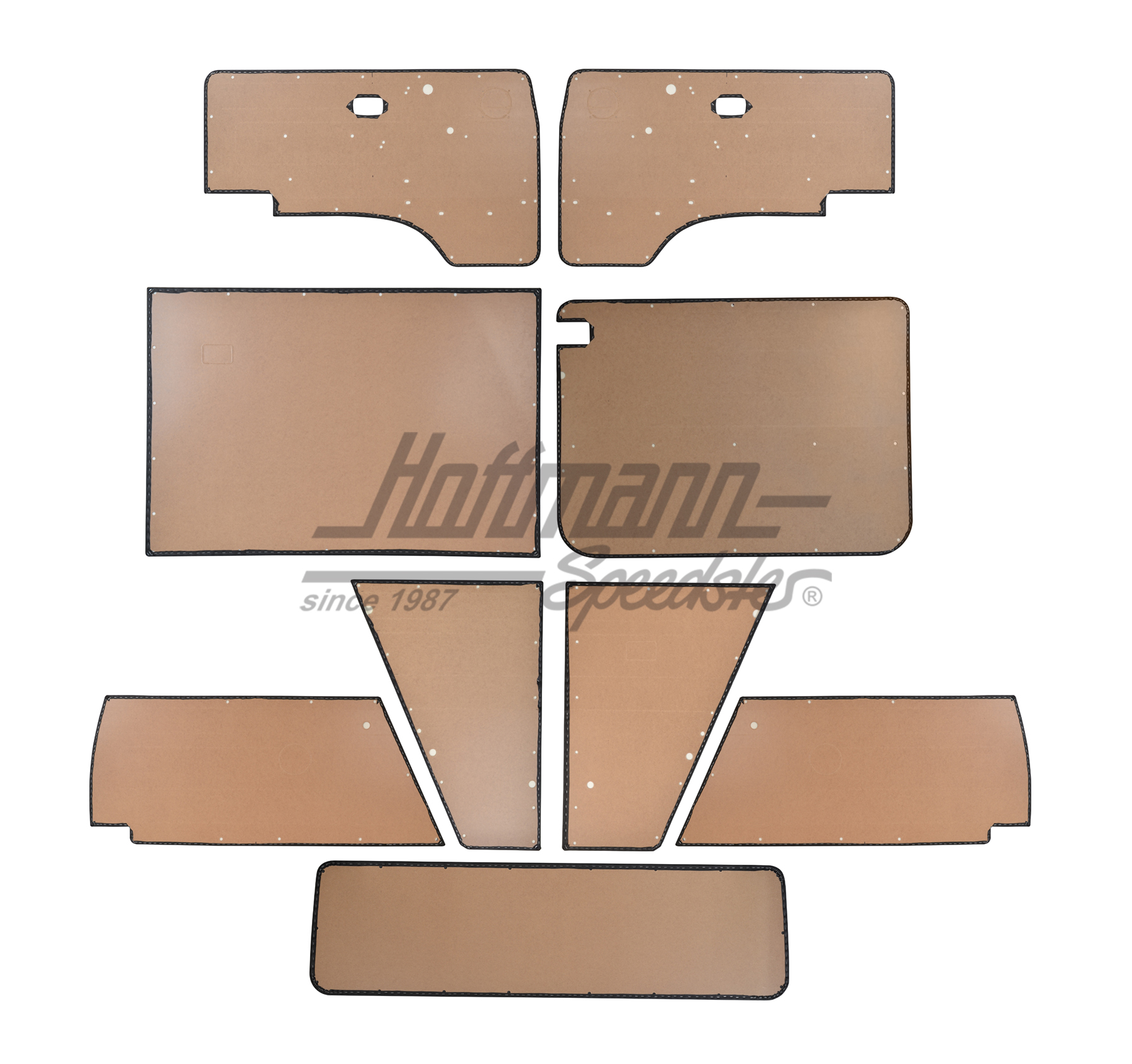 Trim panel kit, complete, black, -84                                                                