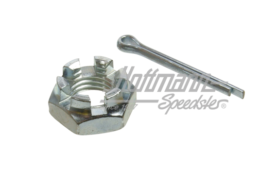 Crown nut, tie rod end, M12x1.5mm | N  011 212 2 | 020-4387-42