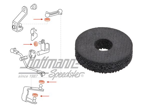 Seal, under shift rod, Golf/Bus | 171 711 965 | 170-2120