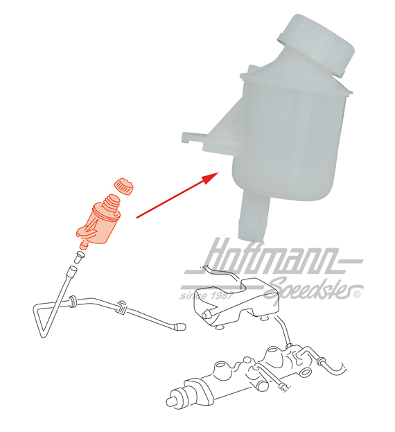 Brake-fluid reservoir, upper, 8.68-7.72                                                             