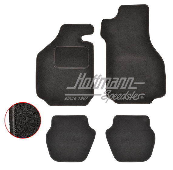 Floor mats, 74-89, Targa/Convertible, black | EQ880800 | 512-4030