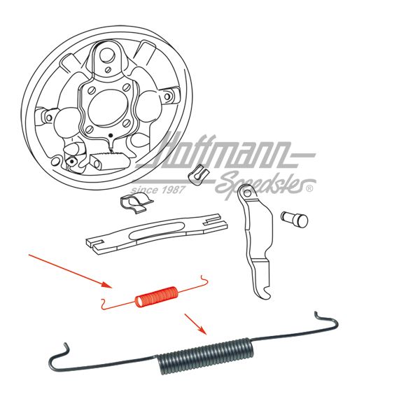 Spring, small, front- and rear axle | 113 609 309 B | 020-4069