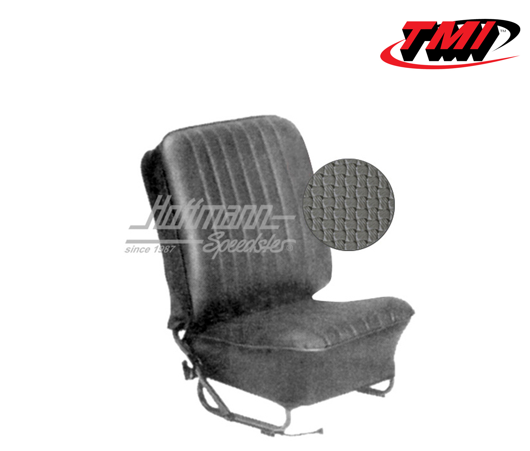 Seat upholstery, Conv., 8.57-7.64, Basketweave, grey | 43-1322-06 | 055-6635