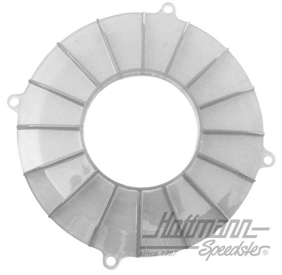 Backing plate, alternator/generator, Turbo-style, clear |  | 010-1414