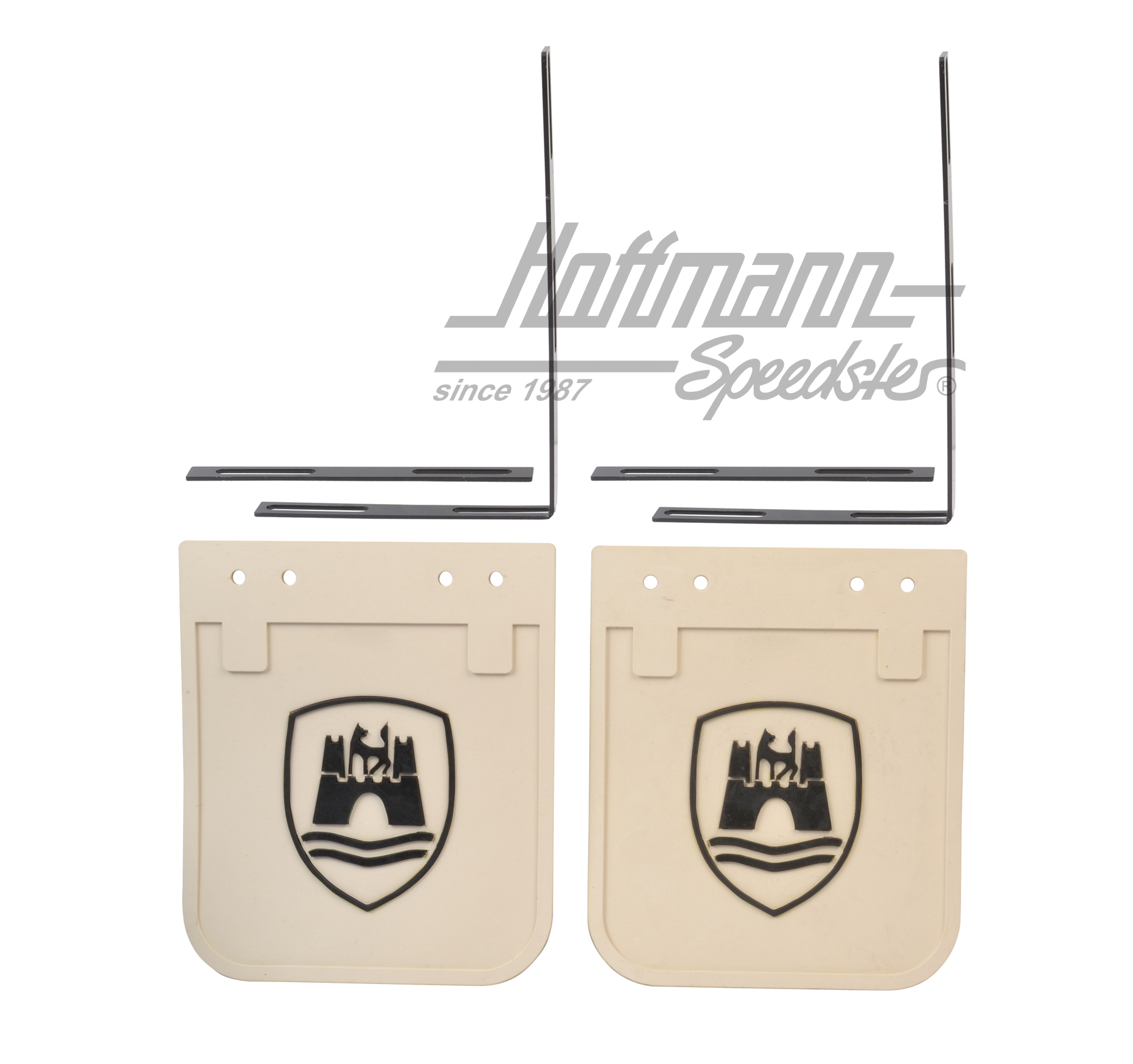 Mud flaps, Bus T1/T2, Wolfsburg, white                                                              