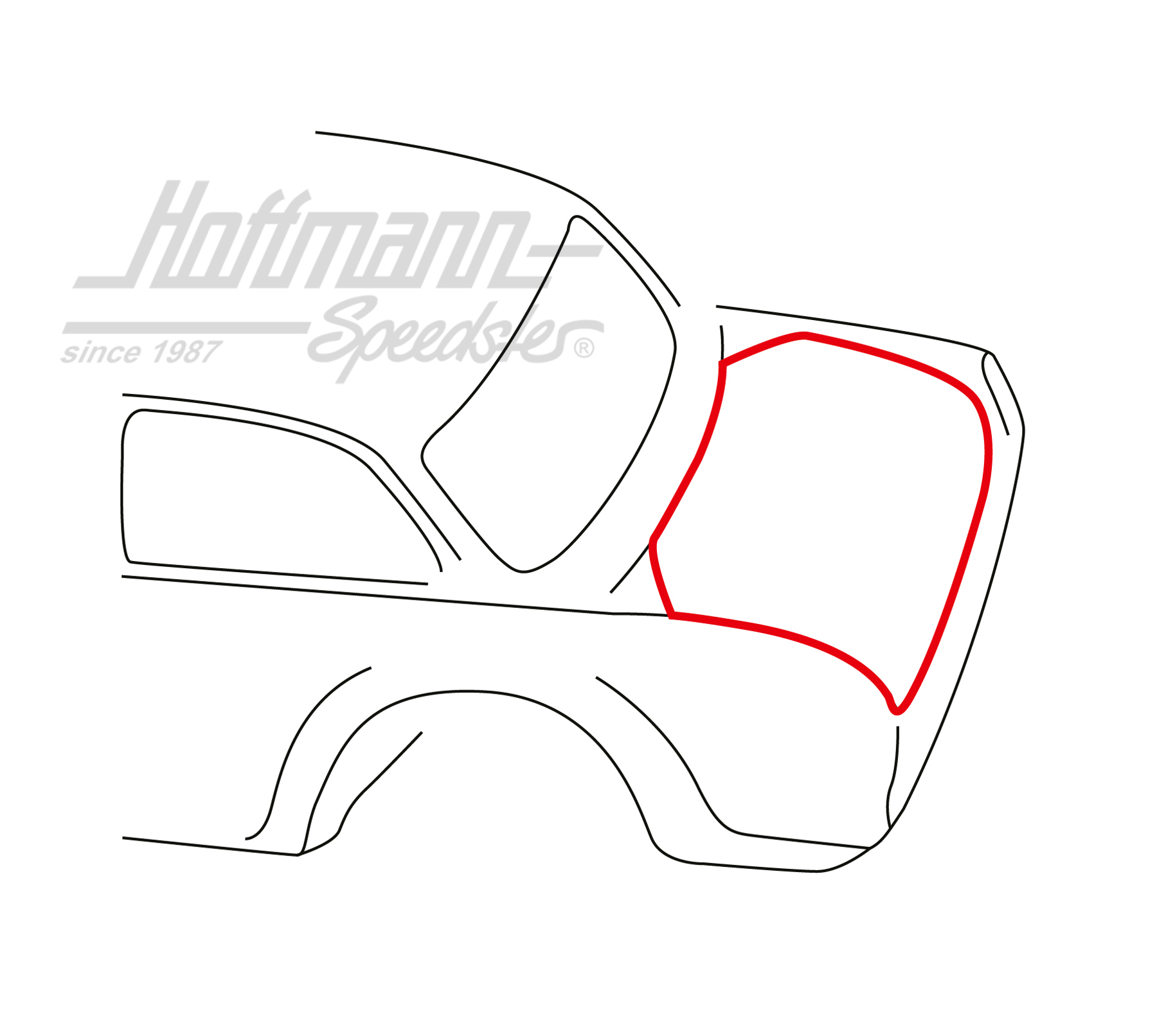 Seal, hatchback, Type 3, Notchback | 311 827 705 | 069-8072