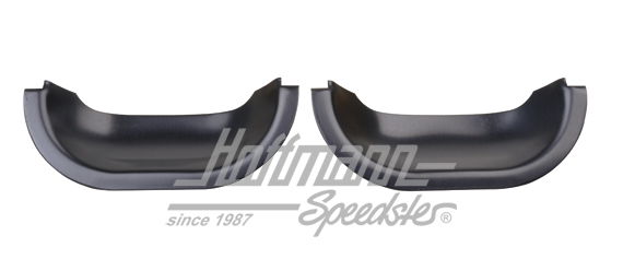 Door handle guards, aluminium, black, Audi 80, 10.86- | 50029 | 200-6647