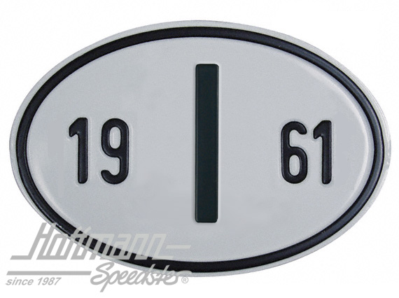 Nationality plate "I", alu, with year 1961 |  | 020-2402-61