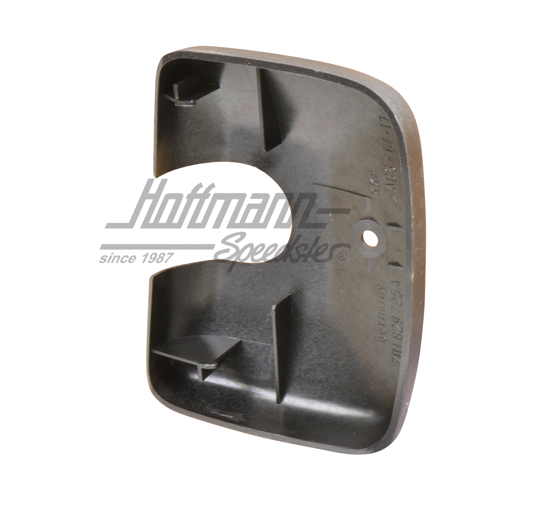 Cover, hatchback lead, Bus T4, black, left                                                          