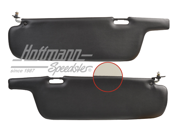 Sun visors, Bus T3, black/white | 251 898 550 A | 360-2810-12