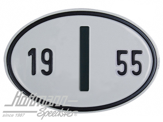 Nationality plate "I", alu, with year 1955 |  | 020-2402-55