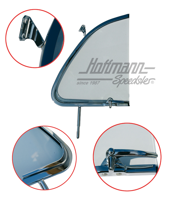 Vent-window, complete, clear, 55-64, right | 113 837 606 A | 020-5190-32