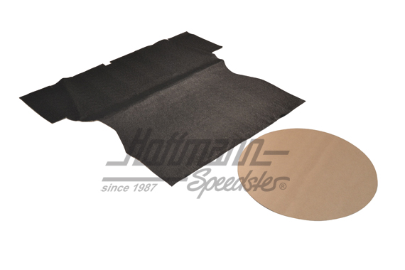 Trunk mat, Golf 1, black | 171 863 463 D 79S | 180-3030