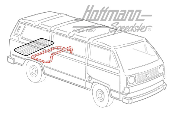 Engine-compartment seal, T3, aircooled only | 251 813 226 A | 350-0200