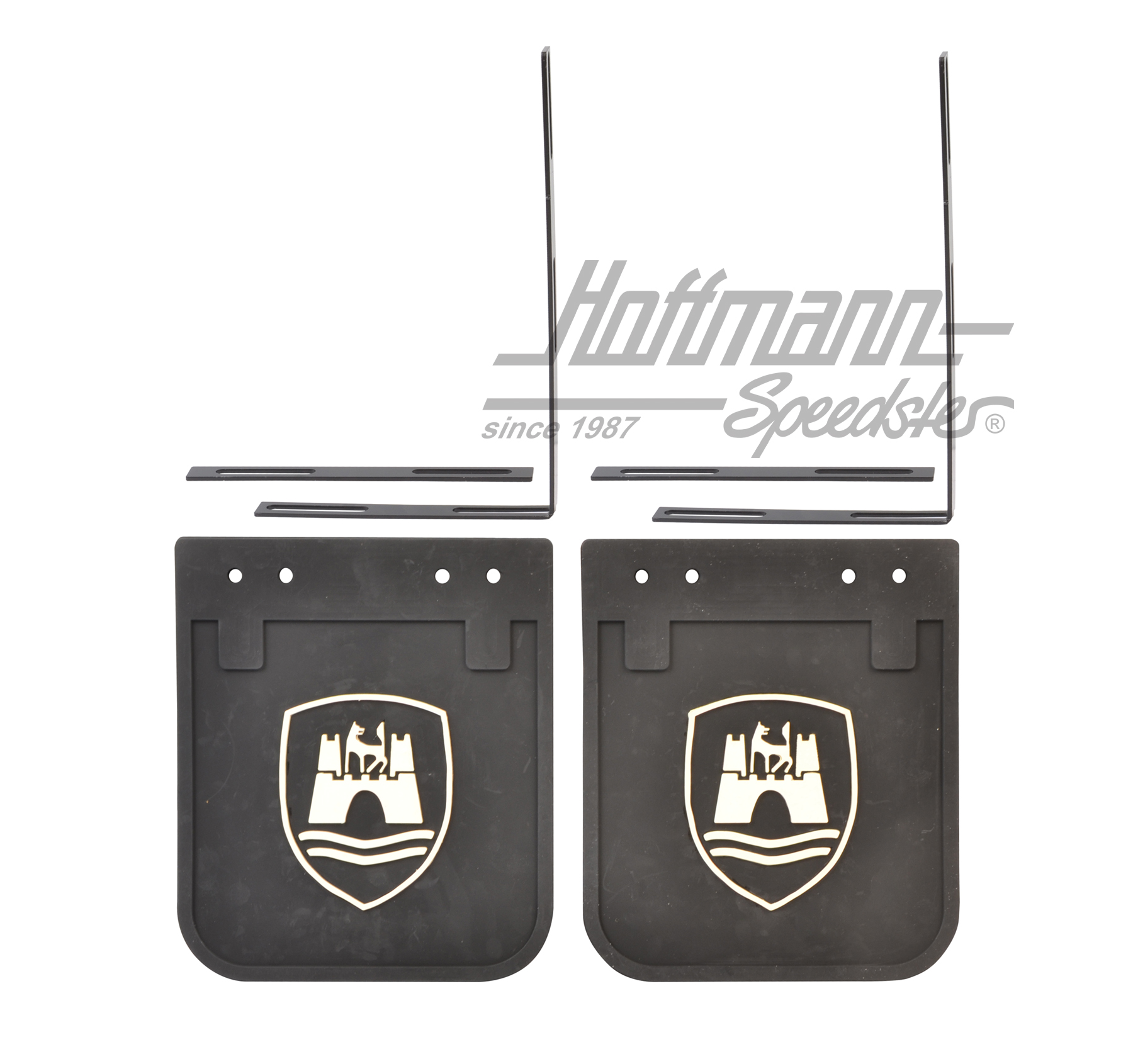 Mud flaps, Bus T1/T2, Wolfsburg, black | AC740050 | 089-6250-13