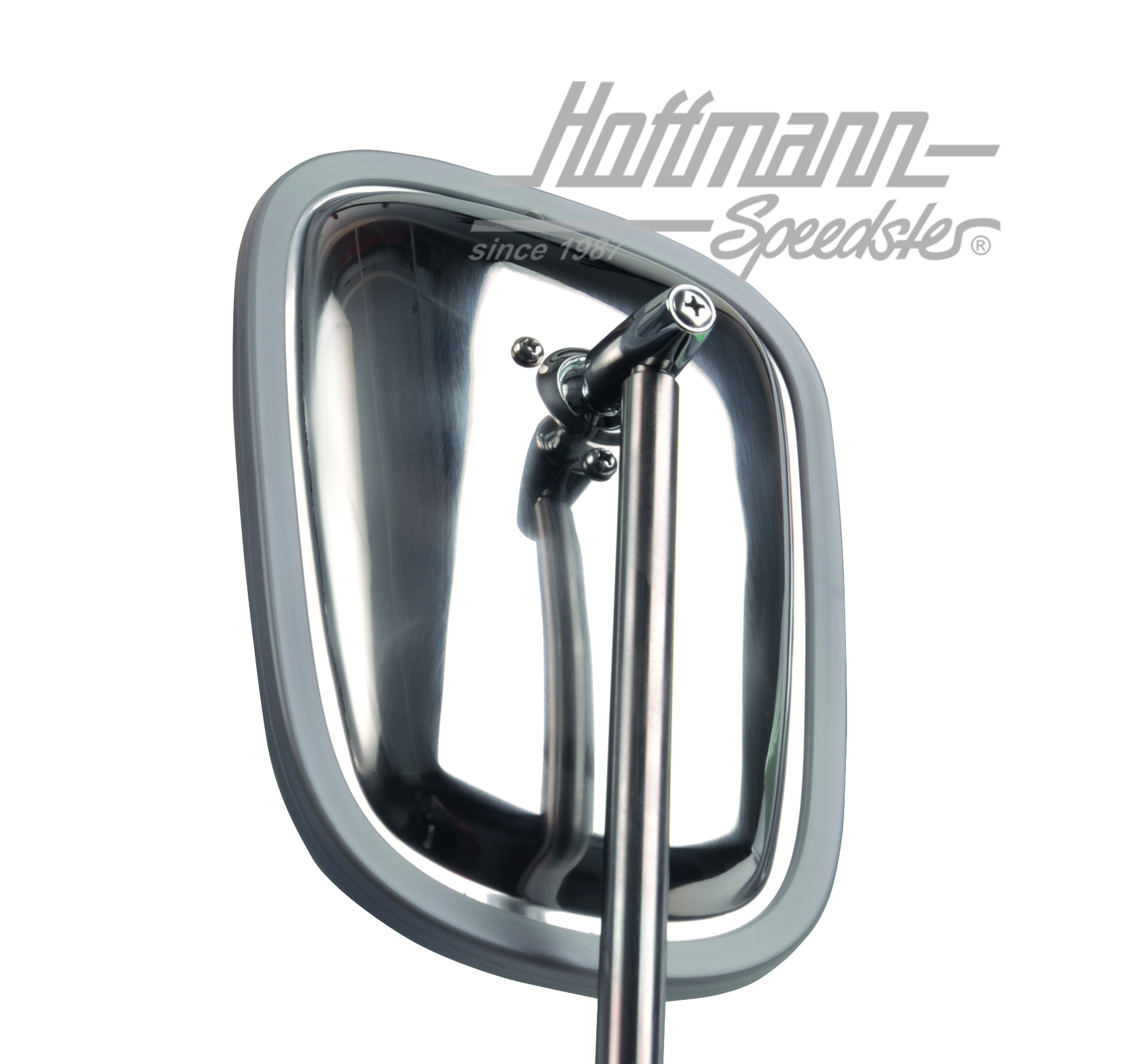 Door hinge rear-view mirror, stainless steel, left/right                                            
