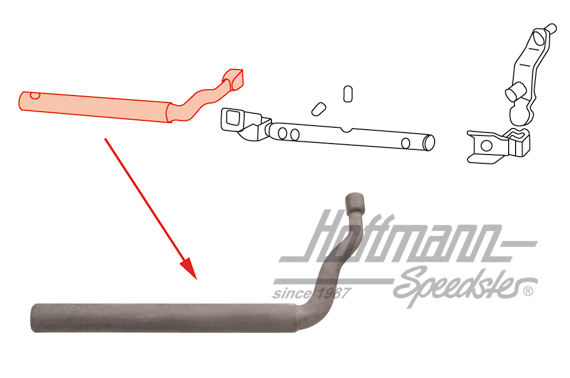 Shift rod, gearbox housing, 8.60-7.71 | 113 311 541 A | 020-4544-65