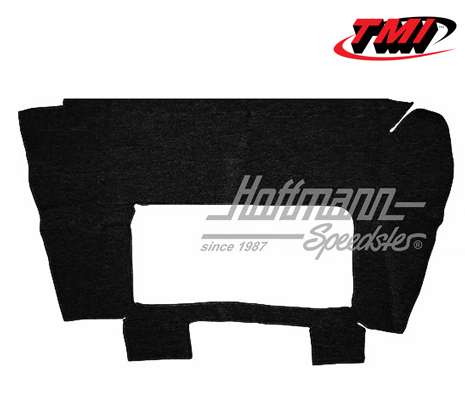 Trunk carpet kit, Karmann Ghia, 55-59, black | 34-T1556-801 | 066-0052-50