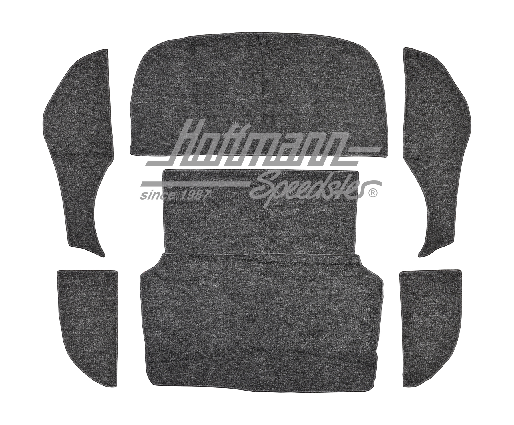 Carpet set, luggage compartment, rear, Hatchback, grey | 34-R3136-407 | 069-9703