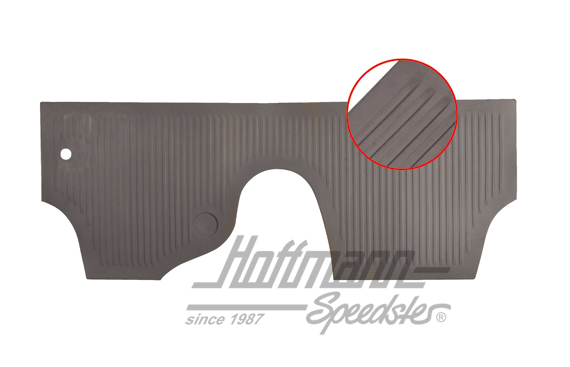 Rubber mat, splash wall, -7.59, grey | 111 863 107 GY | 020-5451-04