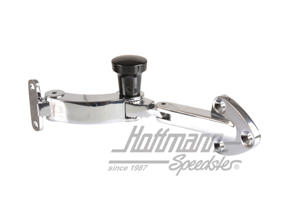 Pop-out window latch, chromed, 65-77, right | 901 543 042 21 | 512-0215-02