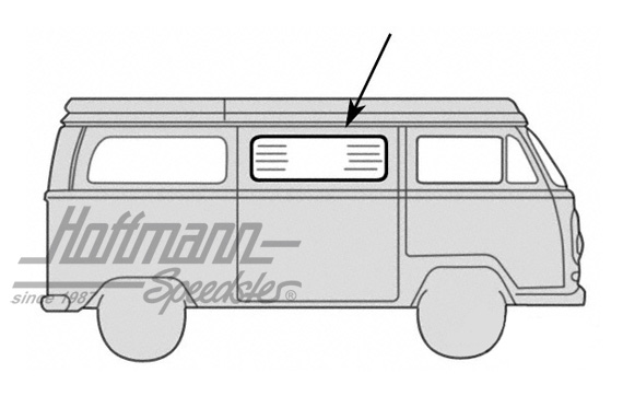 Central- and door window seal, WESTFALIA | 231 069 413 | 090-6058-04