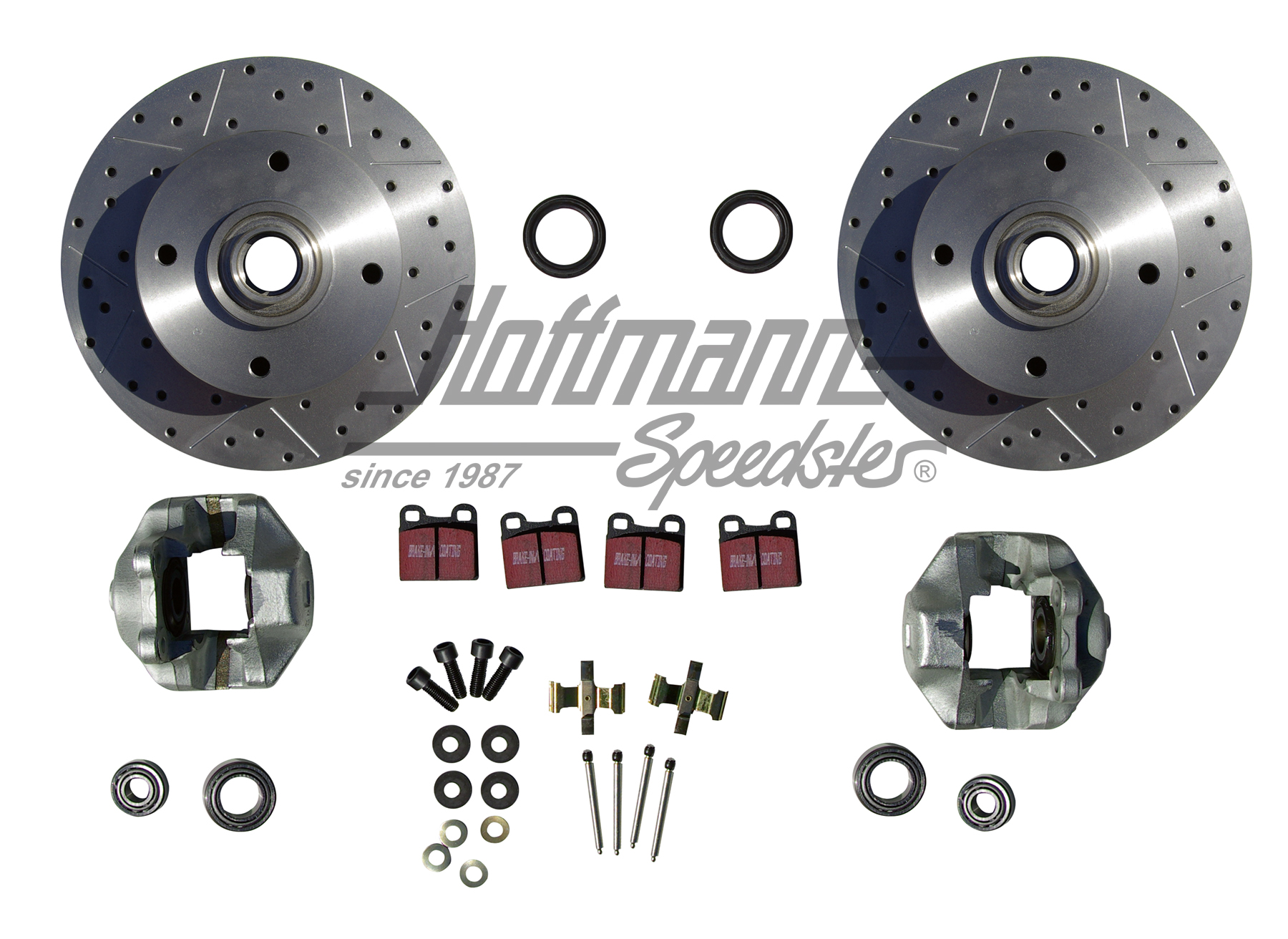 Inner ventilated brake kit, perforated / louvered, 4-holes/130mm | BA KER 33 VA | 020-3903