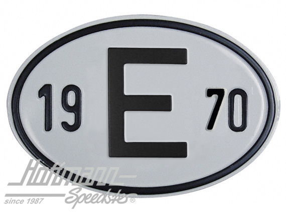 Nationality plate "E", alu, with year 1970 |  | 020-2403-70