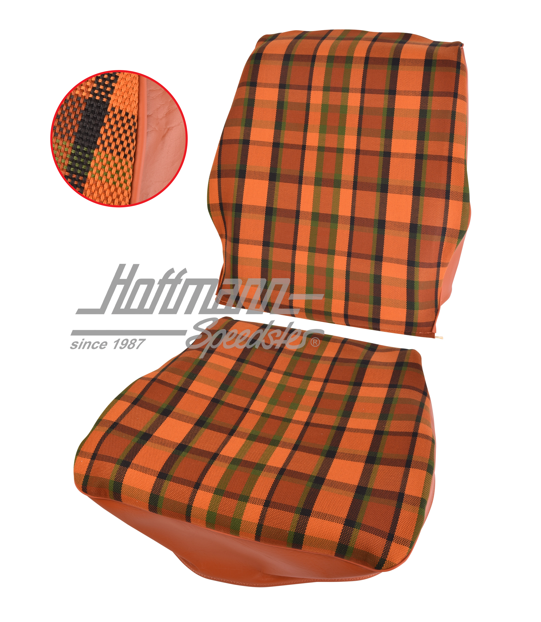Seat cover, Westfalia, red/orange, 74-79 |  | 098-1272-63