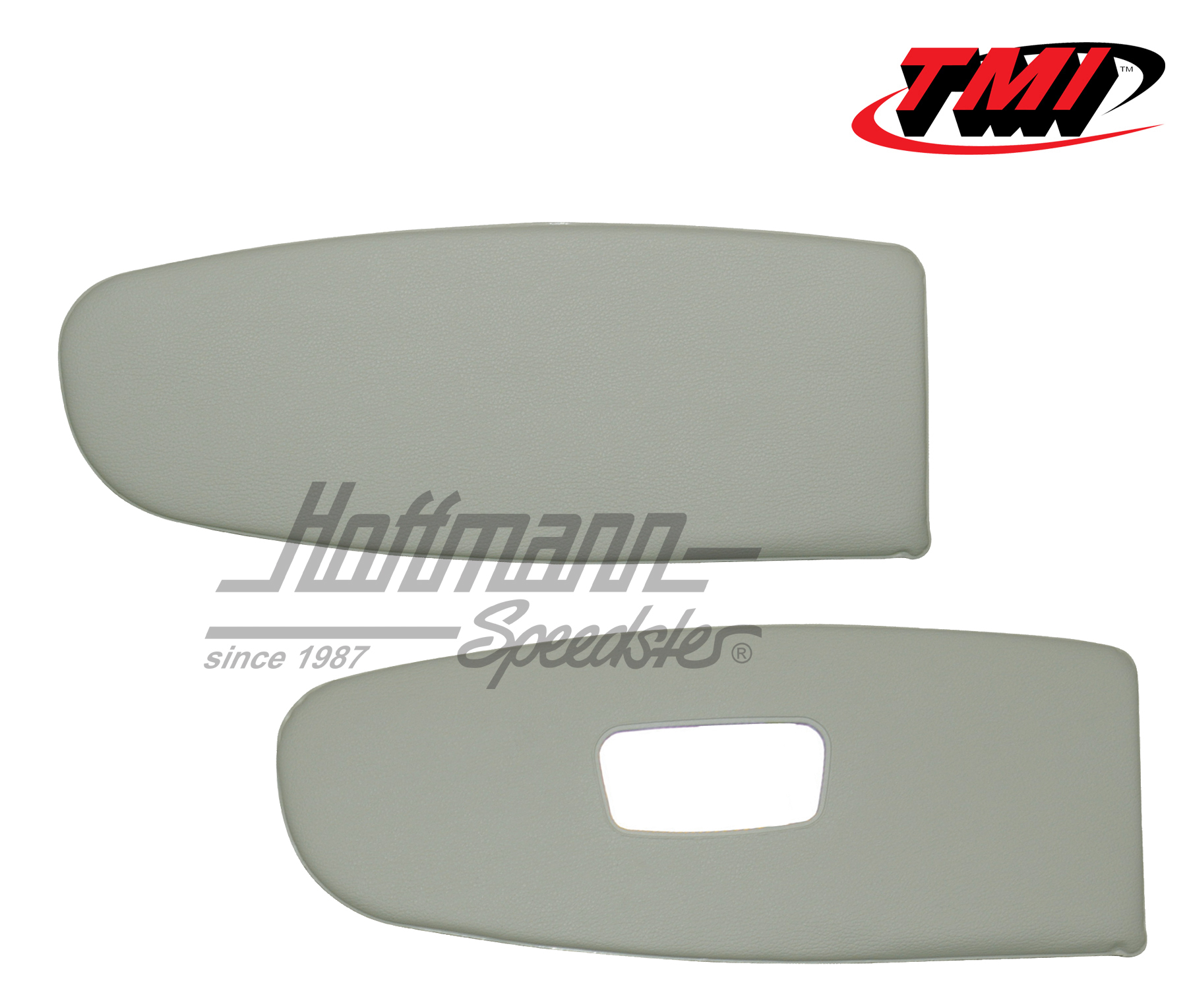 Sun visors, white, with mirror, 8.55-7.64 | 21-1513-215 | 066-0110-10