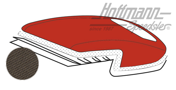 Convertible top, 12.68-, Sonnenland, brown |  | 060-4022-70