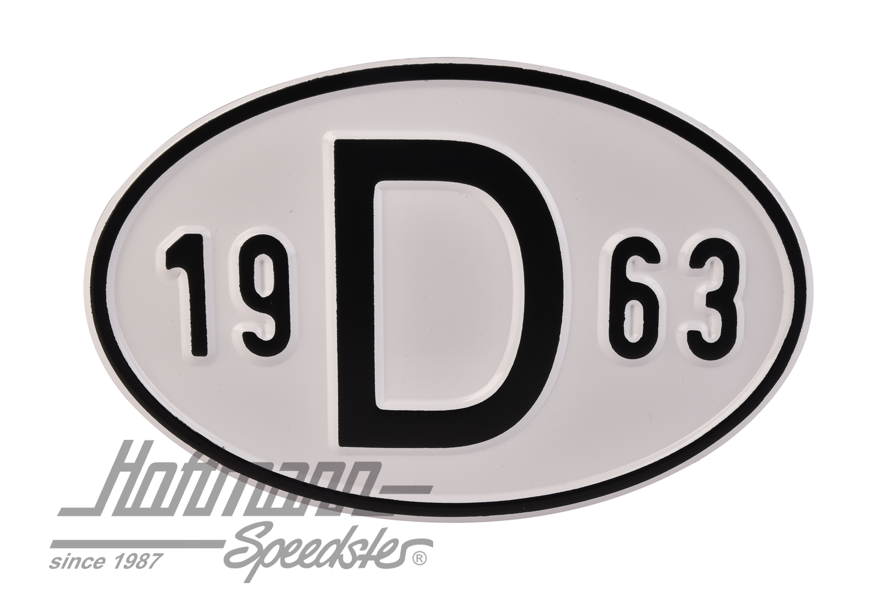 Nationality plate "D", alu, with year 1963 |  | 020-2396-63