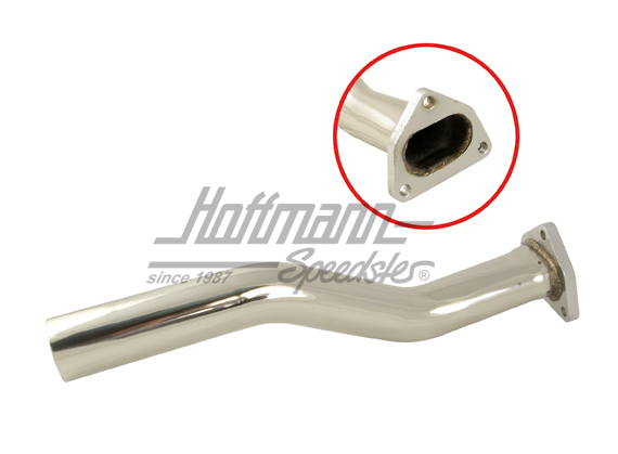 Exhaust tube, stainless steel, 911, 8.75-7.89 | 92.103S | 520-3340