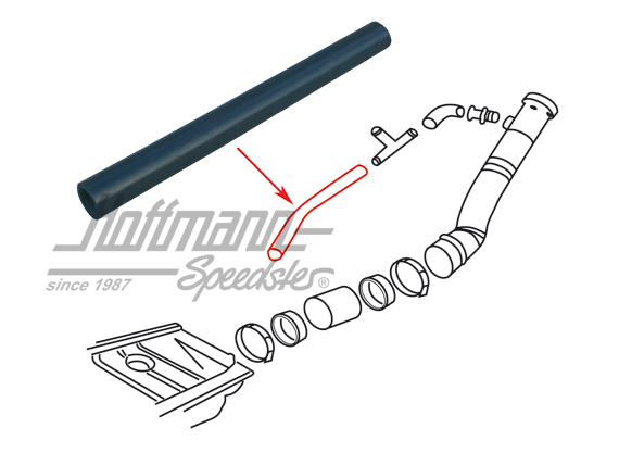 Venting hose, at fuel tank, 8.67- (22cm) | N  020 363 1 | 020-5008-03