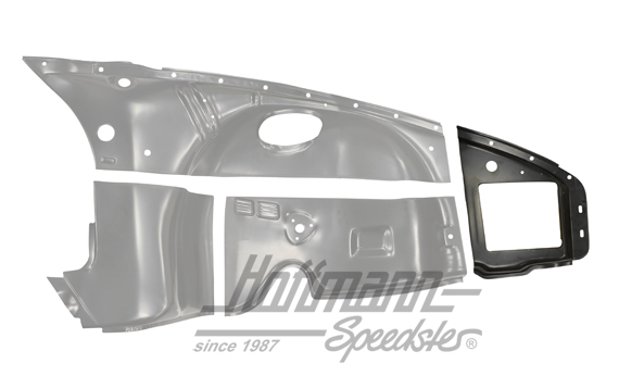 Bumper bracket support, front side panel, 69-73, right                                              