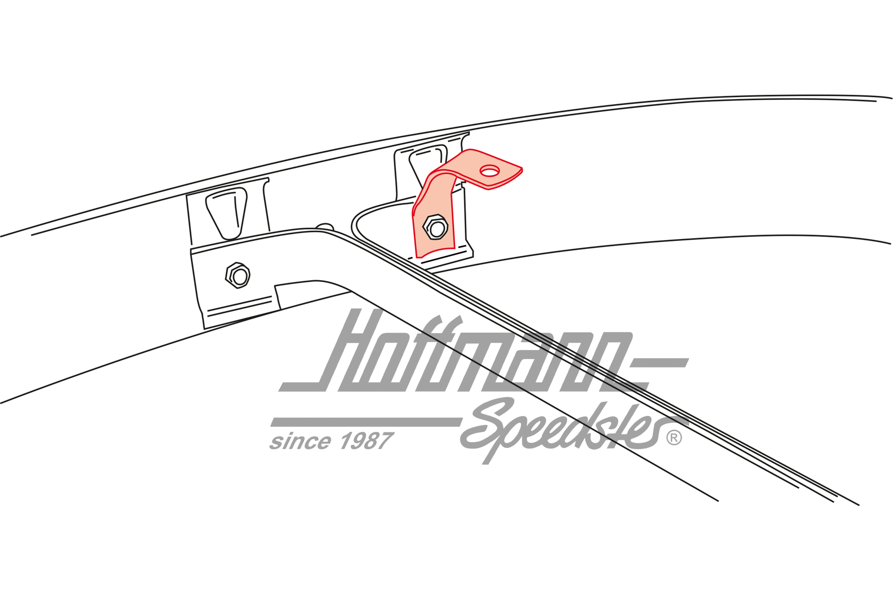 Retainer, reverse light/
turn indicator, right                                                     