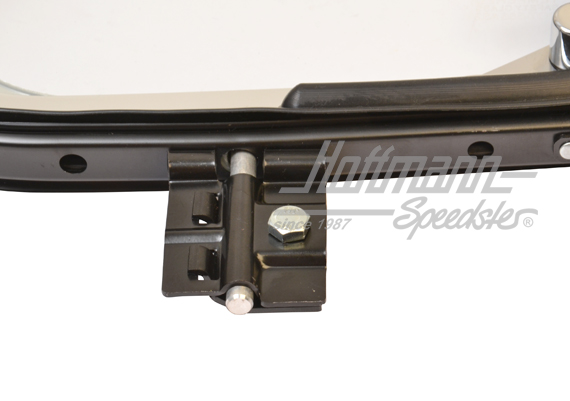 Vent window, complete, Bus T2, chromed, right                                                       