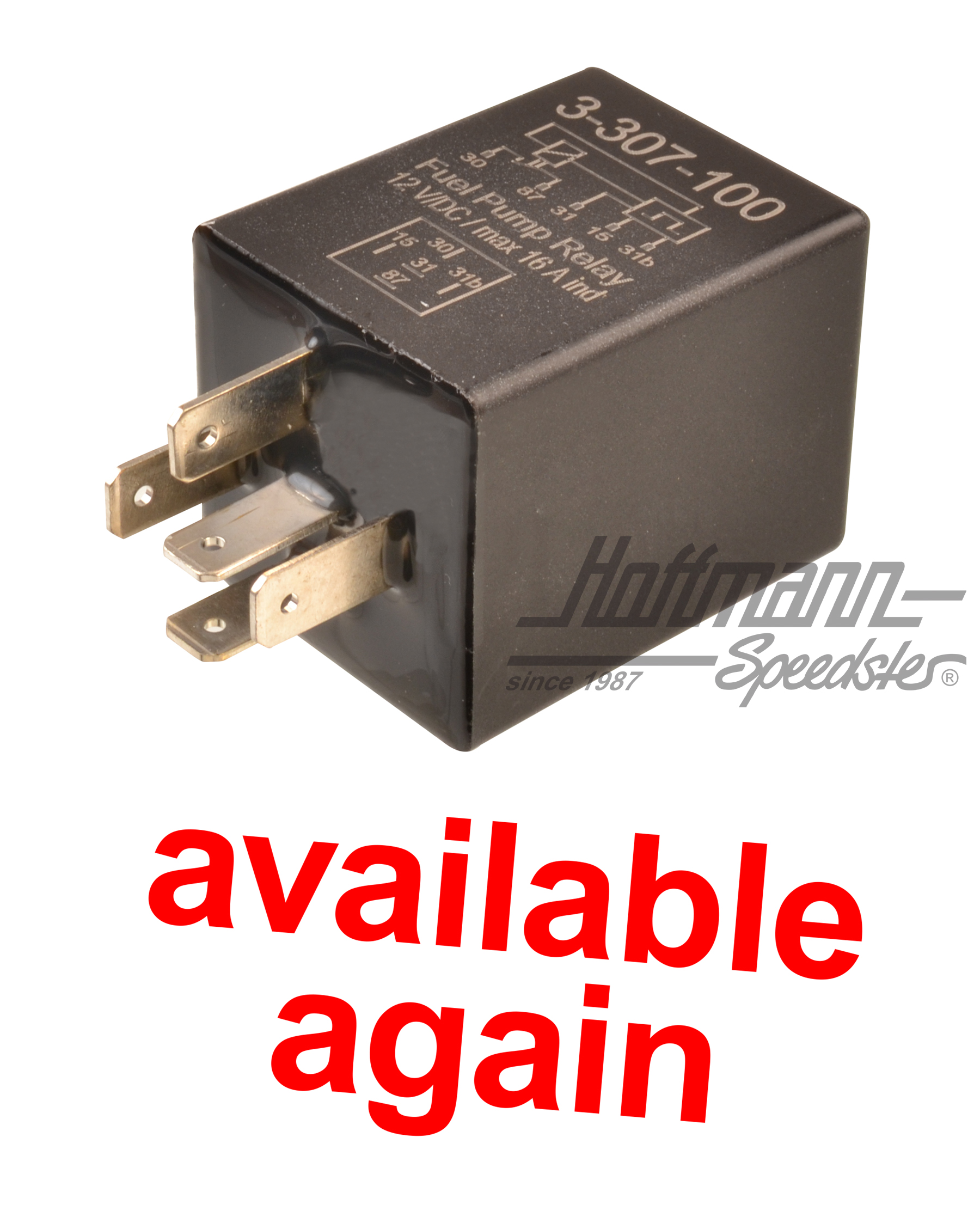 Cutoff relay, electric fuel pump | 3.307.100 | 010-1306-10