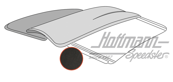 Folding roof cover, 56-67, Sonnenland, black | --- --- --- | 055-7184-21