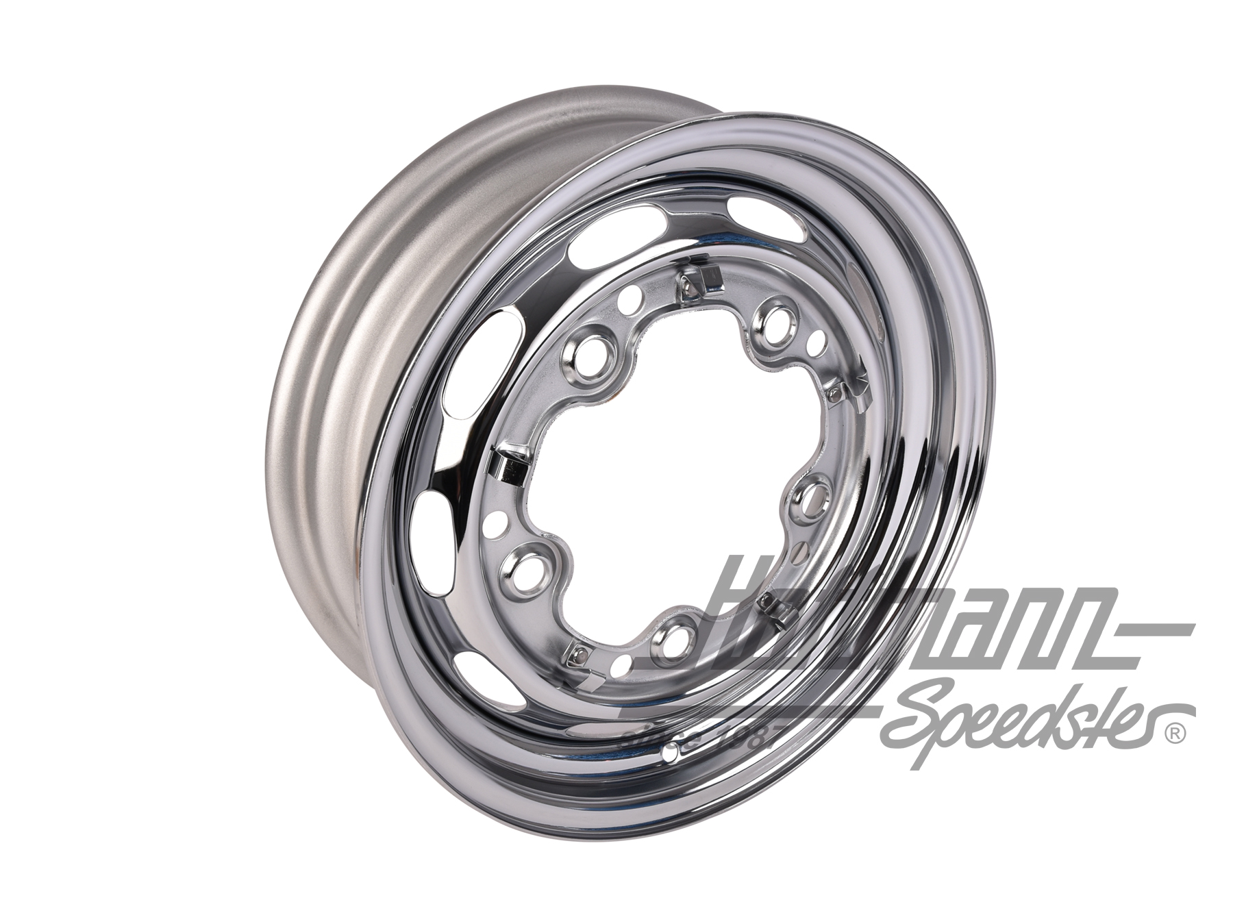 Chrome wheel 356-Style, 4.5x15, ET/offset 25 | VW 40 C | 070-8034