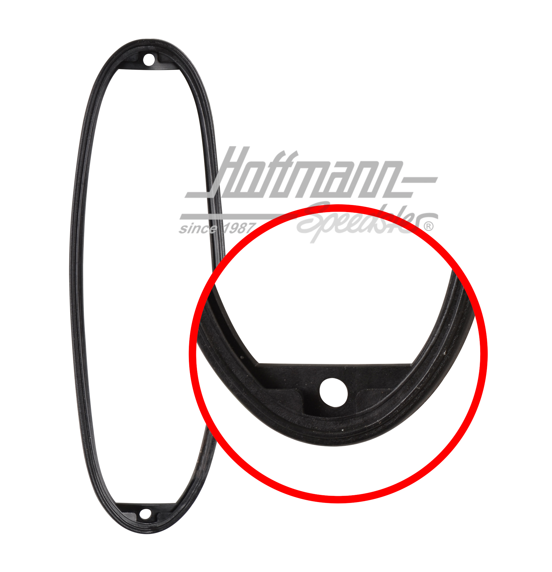 Seal, turn indicator lens, front, Porsche 914                                                       