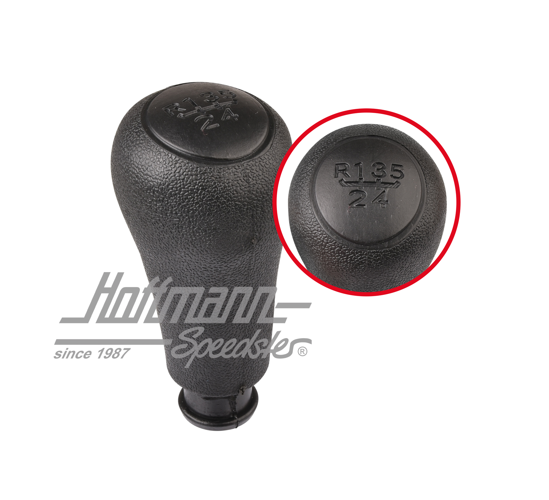 Shift-lever knob, 5-speed, Bus T4/Golf 3 | 1H0 711 141 A 01C | 407-2041